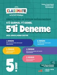OKYANUS 5.SINIF CLASSMATE SÜREÇ İZLEME VE GELİŞİM DEĞERLENDİRME 5 Lİ DENEME 25-26