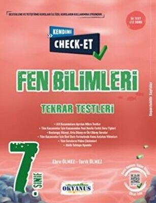 OKYANUS 7.SINIF FEN BİLİMLERİ KENDİNİ CHECK-ET TEKRAR TESTLERİ