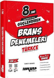 ANKARA 8.SINIF TÜRKÇE GÜÇLENDİREN BRANŞ DENEMELERİ