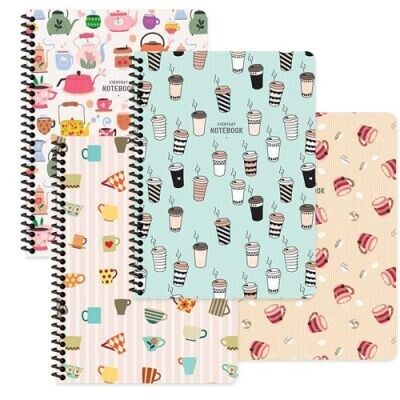 Keskin 16,5*22,5 80 Yp.Çiz.Karton Kp.Spr.Coffee Defter