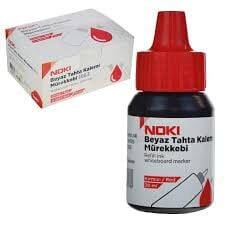NOKİ 1663-100-080 BEYAZ TAHTA KALE MÜREKKEBİ KIRMIZI 100ML