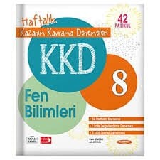 KKD 8.SINIF FEN BİLİMLERİ HAFTALIK KAZANIM KAVRAMA DENEMELERİ (42 FASİKÜL)
