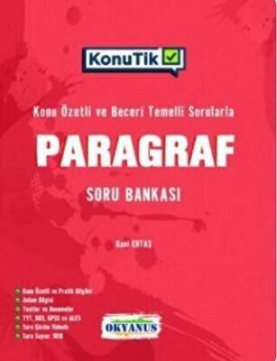 OKYANUS TYT PARAGRAF KONU TİK SORU BANKASI