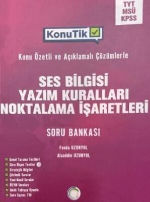 OKYANUS TYT SES BİLGİSİ, YAZIM KURALLARI, NOKTALAMA İŞARETLERİ KONU TİK SORU BANKASI