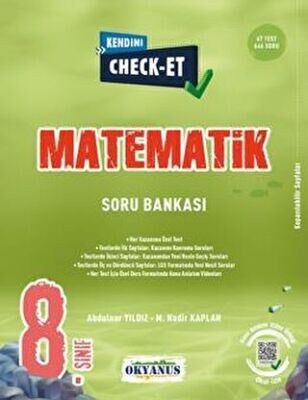 OKYANUS 8.SINIF MATEMATİK KENDİNİ CHECK-ET TEKRAR TESTLERİ