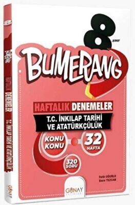 GÜNAY 8.SINIF TC İNKILAP TARİHİ ve ATATÜRKÇÜLÜK BUMERANG HAFTALIK DENEMELER 25-26