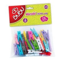 BU-BU HS0005 MANDAL 3CM 40'LI RENKLİ