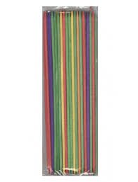 BU-BU HS0028 EĞLENCELİ ÇUBUKLAR RENKLİ 20X0,3CM 50'Lİ