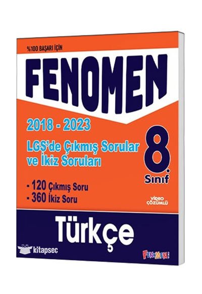 FENOMEN 8.SINIF TÜRKÇE LGS ÇIKMIŞ SORULAR VE İKİZ SORULARI (2018-2024)