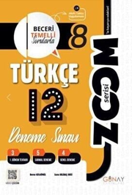 GÜNAY 8.SINIF TÜRKÇE 12 Lİ BRANŞ DENEMELERİ (24-25)