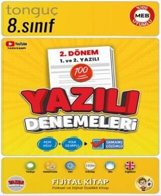 Tonguç 8.Sınıf 2.Dönem 1 ve 2.Yazili Denemeleri