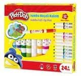 PLAY-DOH JUMBO KEÇELİ KALEM 6MM 12'Lİ