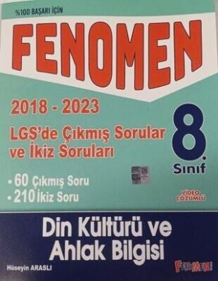FENOMEN 8.SINIF DİN KÜLTÜRÜ ve AHLAK BİLGİSİ LGS ÇIKMIŞ SORULAR VE İKİZ SORULARI (2018-2023)