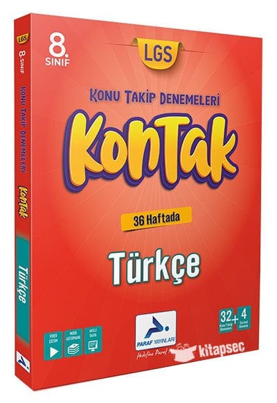 PARAF 8.SINIF TÜRKÇE KONTAK 36 HAFTA KONU TAKİP DENEMELERİ