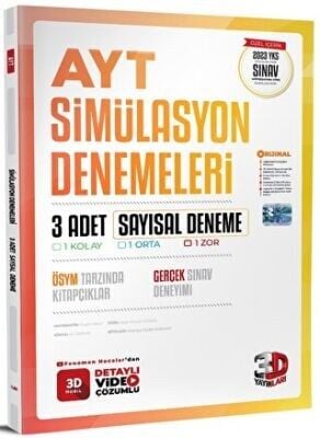 3D AYT 3 LÜ SİMÜLASYON DENEME 2025