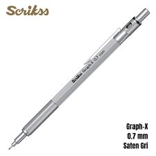 OFFİCE GRAPH-X VERSATİL 0.7 MM SATEN GRİ, ŞEFFAF AMB.