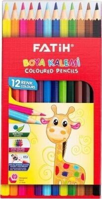 FATİH KURU BOYA 12 RENK TAM BOY KB12RTB