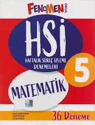 FENOMEN 5.SINIF MATEMATİK HAFTALIK SÜREÇ İZLEME HSİ DENEMELERİ (36 DENEME)