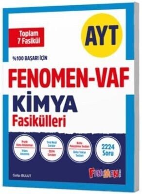 FENOMEN AYT VAF KİMYA FASİKÜL SETİ (1-2-3-4-5-6-7.FASİKÜL)