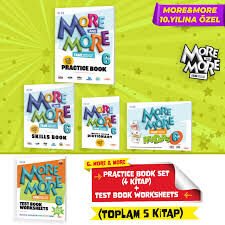 MORE&MORE 6.SINIF PRACTICE BOOK SETİ(4 KİTAP)+TEST BOOK+WORKSHEETS