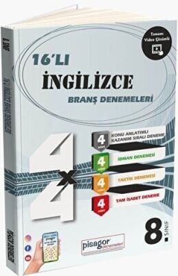 ZEKA KÜPÜ 8.SINIF İNGİLİZCE 16 LI PİSAGOR DENEME