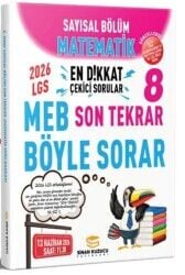 SİNAN KUZUCU 8.SINIF MATEMATİK SON TEKRAR SAYISAL SORU BANKASI 2026