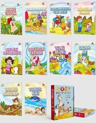 FENOMEN ÇOCUK 1.SINIF DOST HAYVANLAR HİKAYE SETİ (10 Kitap + DEĞERLENDİRME SORULARI)