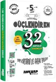 ANKARA 5.SINIF GÜÇ. 32 HAFTALIK DİN KÜLT. VE AHL. BİL.KAZANIM DENEMELERİ 2025