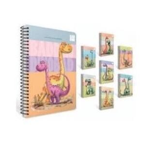 GIPTA BAD DINO SP. KARTON KAPAK DEFTER A6 80 YP. ÇİZGİLİ