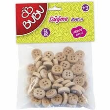 BU-BU DÜĞME 1,2CM 60'LI NATURAL