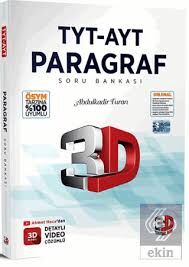 3D TYT-AYT PARAGRAF SORU BANKASI (25-26)