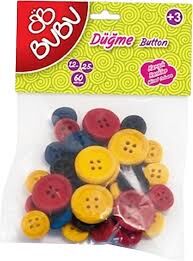 BU-BU DÜĞME 1,2CM - 2,5CM 60'LI RENKLİ