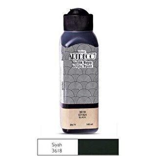 ARTDECO AKRİLİK BOYA 140ML SİYAH 3618 LİS-LV-Y-070R-3618