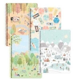 KESKİN 387242 -99 16,5*22,5 80 YP.KAR.KARTON KAP.SPR.MEVSİMLER DEFTER