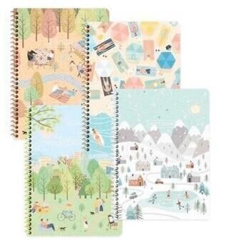 KESKİN 387241 -99 16,5*22,5 80 YP.ÇİZ.KARTON KAP.SPR.MEVSİMLER DEFTER