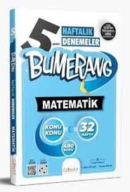 GÜNAY 5.SINIF MATEMATİK BUMERANG 32 HAFTALIK DENEMELER (24-25)
