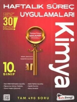 KAFADENGİ 10.SINIF KİMYA HAFTALIK SÜREÇ DENEMELERİ