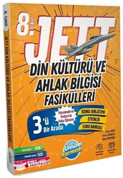 ÜNLÜLER KARMASI 8.SINIF DİN KÜLTÜRÜ ve AHLAK BİLGİSİ JETT SORU FASİKÜLLERİ