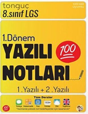 Tonguç 8.Sınıf 1.Dönem 1 ve 2 Yazili Notlari