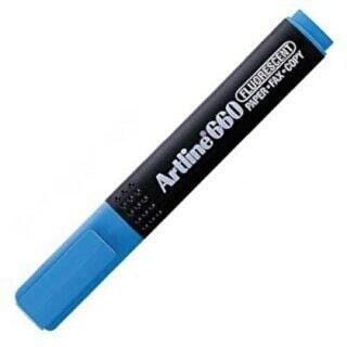 ARTLİNE 660 FOSFORLU KALEM KESİK UÇ 1,0-0-4 MM AÇIK MAVİ