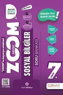 GÜNAY 7.SINIF SOSYAL BİLGİLER ZOOM SORU BANKASI 22 23