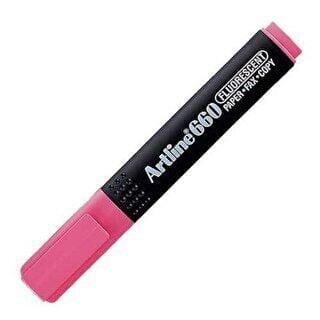 ARTLİNE 660 FOSFORLU KALEM KESİK UÇ 1,0-0-4 MM PASTEL PİNK