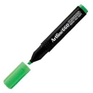ARTLİNE 660 FOSFORLU KALEM KESİK UÇ 1,0-0-4 MM FOSFORLU YEŞİL