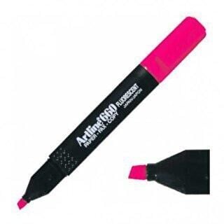 ARTLİNE 660 FOSFORLU KALEM KESİK UÇ 1,0-0-4 MM FOSFORLU PEMBE