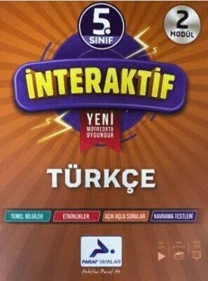 PARAF 5.SINIF TÜRKÇE İNTERAKTİF ETKİNLİK ÇALIŞMA KİTABI
