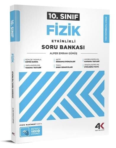 4K 10.SINIF FİZİK ETKİNLİKLİ SORU BANKASI (25-26)