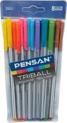 Pensan 01003 Triball Tükenmez Kalem Mavi 60Li