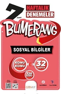GÜNAY 7.SINIF SOSYAL BİLGİLER BUMERANG HAFTALIK DENEME (22-23)