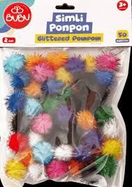 BU-BU PON005PONPON SİMLİ 2CM 50 Lİ KARMA