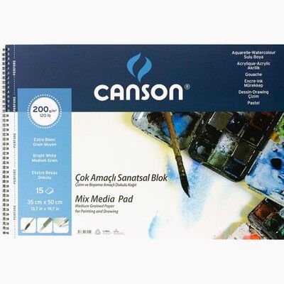 CANSON ÇOK AMAÇLI  BLOK 15YP 35*50 CM 200GR